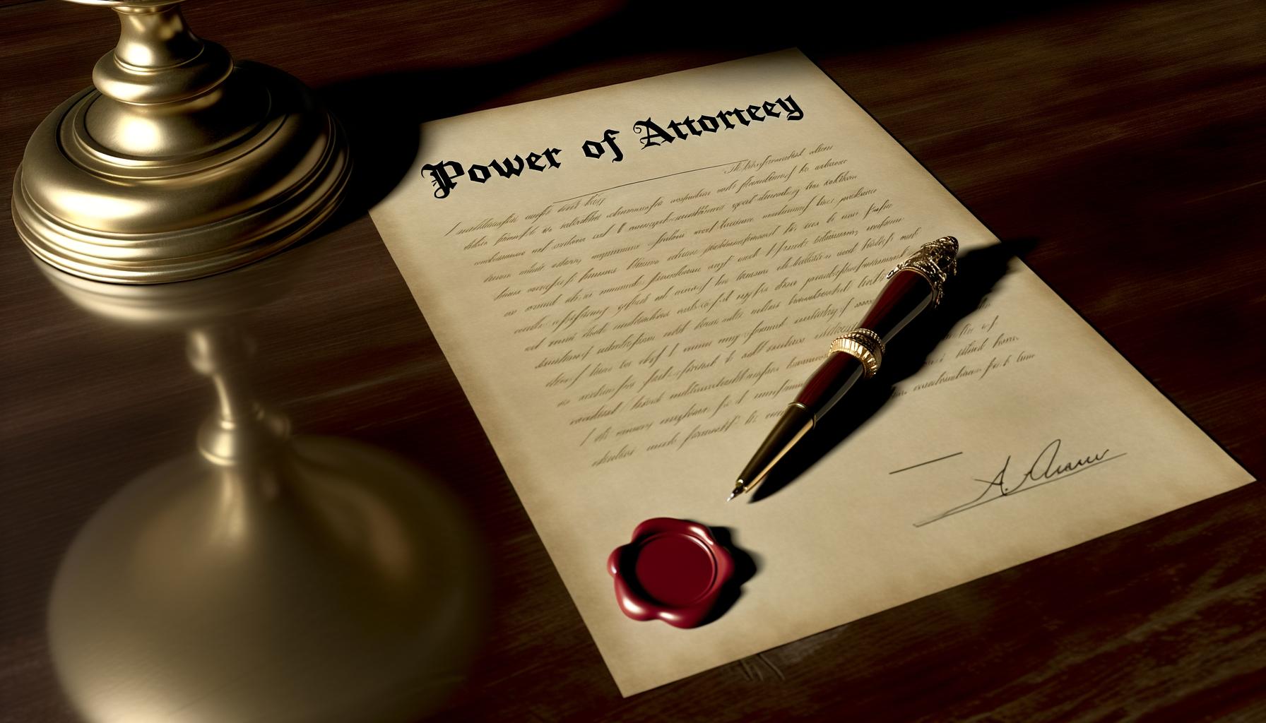 Granting Power of Attorney to a trusted relative