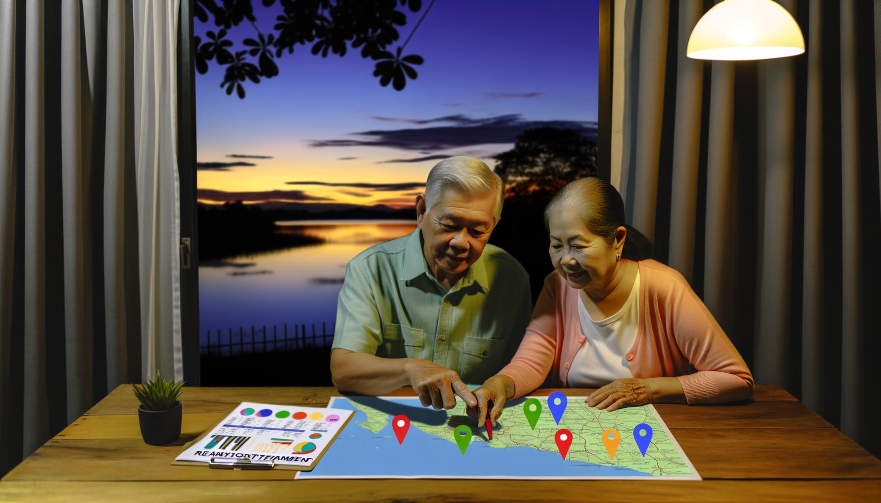 Senior couple enjoying life after successful retirement planning